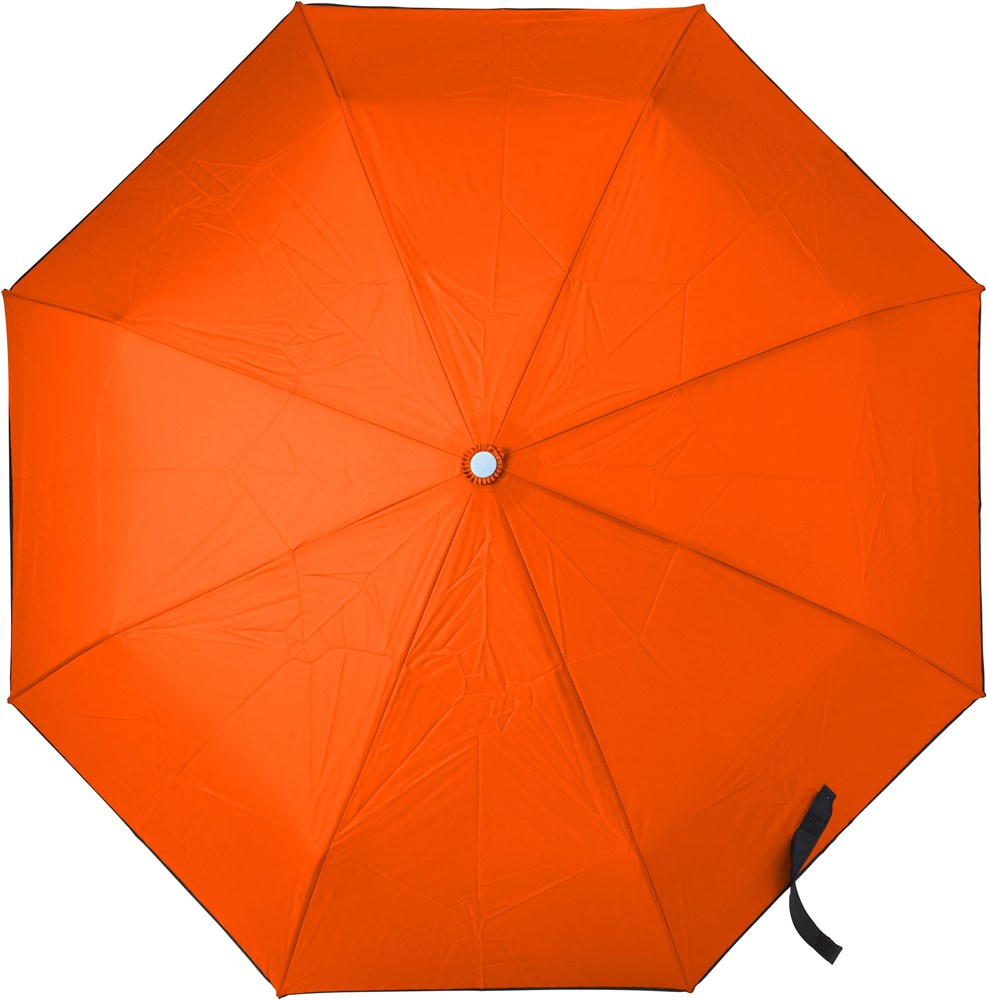 Automatik Taschenschirm aus Pongee-Seide Jamelia - Orange